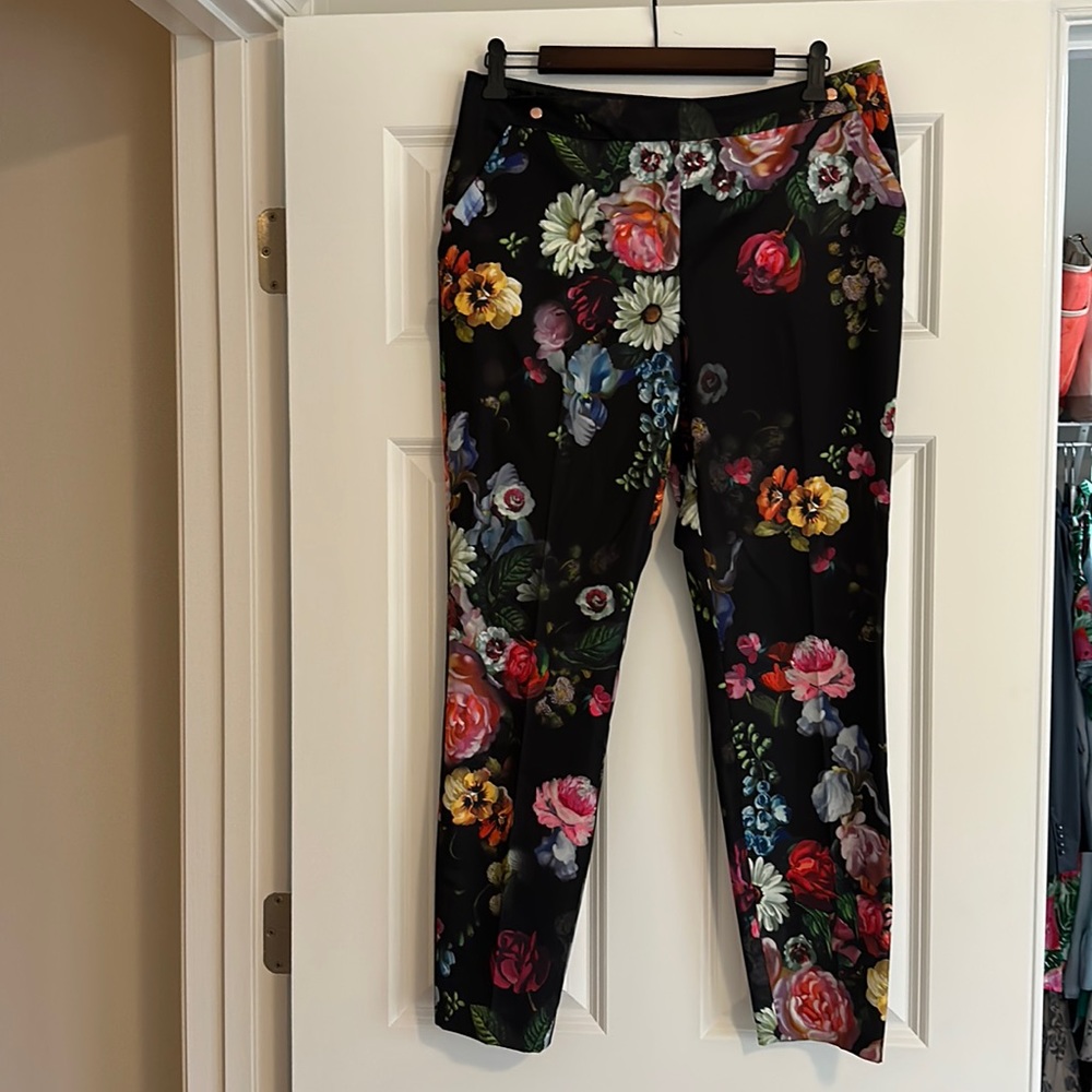 Ted baker floral cigarette pants